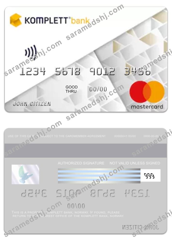 Norway Komplett Bank mastercard